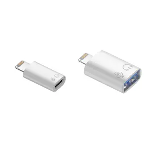 USB OTG adapter USB C converter for Iphon Connect headphone cable, USB disk, mouse, keyboard, etc