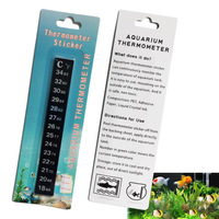 Bandes thermométriques réversibles en cristal liquide pour aquarium, autocollantes, réutilisables, imperméables, à changement de couleur