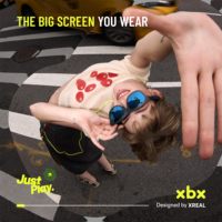 Lunettes AR XREAL Xbx A01+, écran grand format de 147 pouces pour films et jeux |   62g ultraléger, lumineux 1600 nit HDR10,50 °   FOV