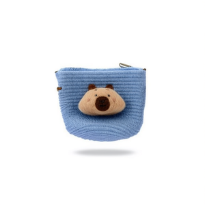 Borsa in paglia intrecciata con bambola dei cartoni animati 12x14 cm per bambini, design giocoso - Product Image 1