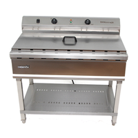 Friteuse Électrique Professionnelle Commerciale 76L à Cuve Unique pour Restaurant