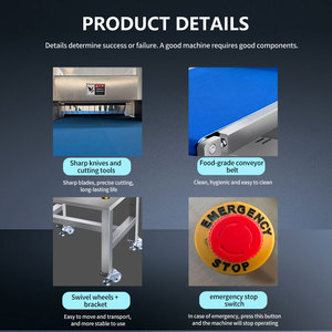 Nouvelle machine à découper les bandes <span class=keywords><strong>de</strong></span> viande Xibao, lame en acier inoxydable, fonctionnement automatique, épaisseur <span class=keywords><strong>de</strong></span> coupe réglable, découpe <span class=keywords><strong>de</strong></span> bandes <span class=keywords><strong>de</strong></span> porc en cubes - Product Image 5