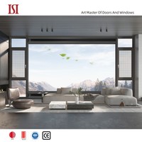 Fenêtres de maison à double vitrage HENNISSY au design moderne, à rupture de pont thermique, en alliage d'aluminium pour villas et appartements, styles variés