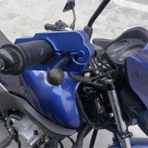 Bloqueo de manillar CNC para motocicleta y vehículo eléctrico, bloqueo de encendido antirrobo de aluminio con llaves, rojo, negro, azul, plateado - Product Image 3
