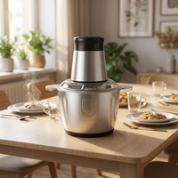 Keuken 2L groentesnijder, groentesnijder, vleesmolen, multifunctioneel nieuw bestverkocht gereedschap, roestvrij staal