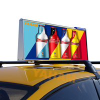 Al Aire Libre IP65 impermeable programable P2.5 P3.33 techo superior de Taxi Led/pantalla Led superior de taxi/Pantalla de publicidad para coche
