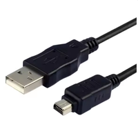 Cable USB de 1.5M con 12 Pines para Cámara, Cable de Datos y Carga para CB-USB5 / USB6 12P para Cámara Olympus