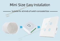 Interrupteur Intelligent Tuya WiFi 16A, Mini Disjoncteur Intelligent de Commande Bidirectionnelle, Contrôle Smart Life Compatible avec Alexa Google Home Alice