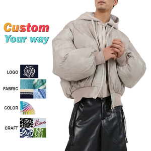 OEM personalizado al por mayor de alta calidad OEM chaqueta Parkas para hombre logotipo personalizado de invierno al aire libre Casual de talla grande chaqueta bomber deportiva para hombre - Product Image 1