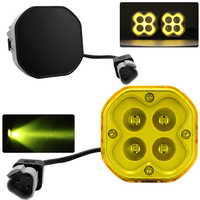 Feux de croisement LED dynamiques 12V violet jaune 160W avec driver interne 3 pouces pour projecteur combiné 24V 4x4 IP67 DT