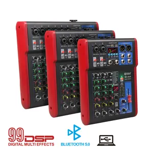 Debra Audio mixer interfaccia audio professionale controller di missaggio console DJ con 48V BT5.0 99DSP