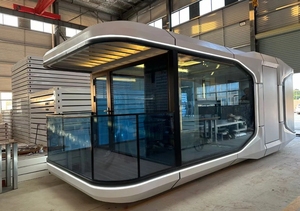 Mini Casa di Lusso su Ruote Capsula Spaziale Mobile Prefabbricata per Casetta da Giardino Resort <span class=keywords><strong>Hotel</strong></span> o Apple House da Esterno - Product Image 2