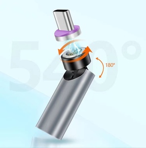 Adaptateur magnétique USB C Rotation à 540 degrés 3 en 1 QC 3.0 Charge rapide Max Support 3A - Product Image 5