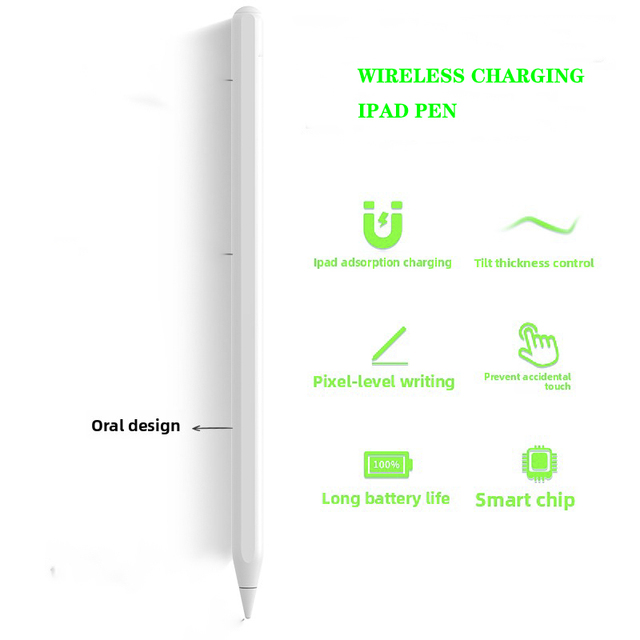 DIHAO DHZF011A Magnetic High Quality Metal Stylus Ipad Active Capacitive Wireless Charging Palm Rejection Tilt Angle Sensing