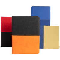 Faux cuir A4 portefeuille dossiers, porte-documents dossier fermeture éclair Padfolio avec mémo, étui portefeuille en cuir recyclé