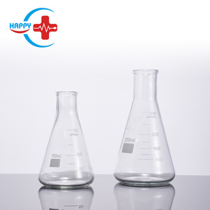 Flacon conique gradué en verre de laboratoire HC-K015, prix d'usine, 500 ml - Product Image 2