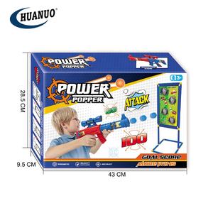 Kinder Soft Bullet 2 Air Power Schaum Ball Pistolen stehen schießen Ziel Schieß spiel Spielzeug - Product Image 5