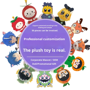 Juguete de Peluche Personalizado con MOQ Bajo, Llavero Personalizado, Animal de Peluche Personalizado, OEM/ODM, Regalo Promocional y Obsequio Corporativo - Product Image 1