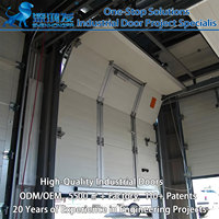 Venta Directa de Fábrica, Puertas Industriales Modernas Automáticas, Puerta Vertical Segmentada de Acero Impermeable para Villa