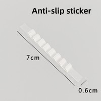Supports de rangement modernes multifonctionnels muraux simples en plastique PP transparent antidérapant pour vêtements, vente en gros
