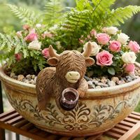Pot Bunga Sapi Gantungan Dinding Dekorasi Kustom Ornamen Hadiah Vas Hiasan Dinding Grosir Baru Barang Kecil Hewan Baru