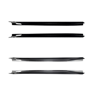 Amp-Z Bmw X7 G07 M Sport 2019 Side Skirts And Spoiler Body <b>Kit</b> Piano Black Carbon Fiber Texture <b>Polished</b> Finish - Product Image 2