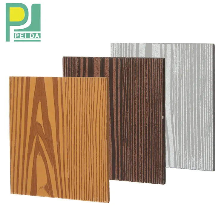 Paneles de revestimiento de pared de hormigón reforzado, tablero de cemento de fibra de grano de madera para exteriores
