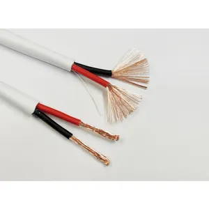 bestseller OFC sauerstofffreies kupfer 2 core 12 awg 14 awg 16 awg 18 awg 150 m 500 fuß weiches weißes lautsprecherkabel