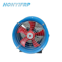 Ventilador de pie Industrial de 1,5 M, ventilador de pared de alta velocidad, velocidad de 3000RPM, fuente de alimentación de 380V, rodamiento de bolas de Material OEM ODM FRP China