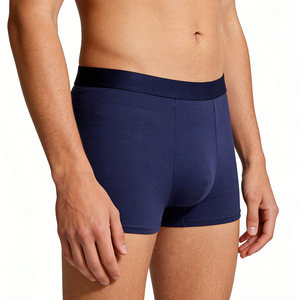 <span class=keywords><strong>Boxer</strong></span> en coton doux et soyeux, respirant, sans étiquette, taille élastique, pour occasions formelles, sous-vêtements pour hommes et femmes - Product Image 6