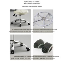 Fauteuil dentaire, fauteuil de beauté, tabouret pivotant pour manucure et coiffure, chaise à roulettes réglable pour la maison, chaise d'ordinateur, chaise selle en cuir