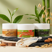Gommage éclaircissant pour le visage à l'abricot WNU OEM avec acide salicylique pour exfolier les peaux mortes, nettoyer les pores et éliminer les points noirs, unisexe
