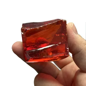 Synthetic Gemstone Raw Material Cubic Zirconia Gems Rough Padparadscha Sapphire