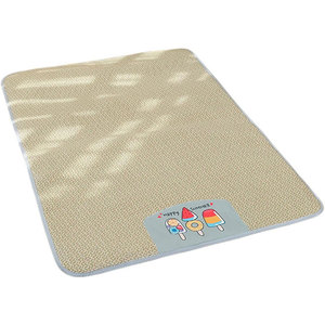 Tapis rafraîchissant personnalisé pour animaux de compagnie pour l'été, tapis rafraîchissant pour chien, tapis en rotin d'été respirant, résistant aux morsures, séchage rapide - Product Image 1