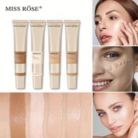Miss Rose 30ML Tüm Cilt Tipleri İçin Yüksek İpeksi Fondöten Nude Face Likit Kapatıcı Uzun Süre Kalıcı Makyaj Sombras Cilt Bakımı