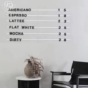 Sistema de Menú Magnético Ligero con Rieles Negros o Blancos y Letras Negras para Restaurantes, Pubs y Bares con Gran Tráfico de Clientes, Venta al Por Mayor - Product Image 1