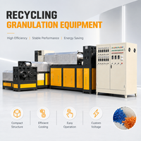 Granulateur plastique professionnel à vis simple personnalisé, haute efficacité, pour le recyclage des déchets PVC et ABS, machine de pelletisation