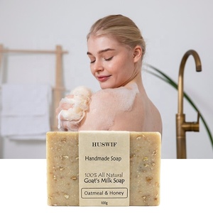 Savon fait main personnalisé 100% naturel au <span class=keywords><strong>lait</strong></span> de chèvre non parfumé pour l'eczéma, le <span class=keywords><strong>psoriasis</strong></span> et les peaux sèches et sensibles - Product Image 2