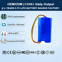 7.4V 10000mAh 2260100 Paket Kapasitas Tinggi OEM Pemasok Baterai Lithium Polymer dengan Pengosongan Stabil untuk Robot AGV Perangkat Industri