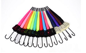 Ô Công Chúa Ren Chùa Cho Thanh Thẳng Bán Tự Động Tay Cầm Dài Móc Áo Mưa Lady Dù Che Nắng Logo Tùy Chỉnh - Product Image 3