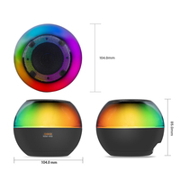 NSM-068 Enceinte portable sans fil avec subwoofer, lumière RGB, radio FM/TF/USB, pour fêtes à domicile, DJ, stéréo, super basses, radio, enceinte sans fil
