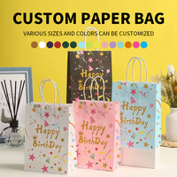 Sac en papier recyclé, style Noël, pour supermarché, design gratuit