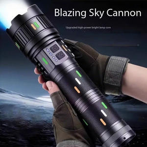 Lampe torche <span class=keywords><strong>super</strong></span> lumineuse, zoom longue portée, film absorbant fluorescent, rechargeable, pour le camping en plein air, les urgences - Product Image 1