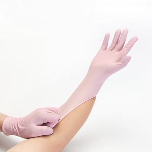 ニトリルピンク使い捨て手袋100カウントXSラテックスフリービニールグローブ女性キッズパウダーフリー家庭用クリーニングサロンビューティーグローブ - Product Image 3
