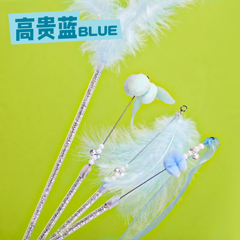 Ensemble de quatre bâtons taquins Fairy Cat (bleu)