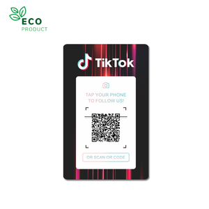 Business TikTok Review Cards PVC/PAPER NFC Tap Social RFID Tiktok Business Cards - Product Image 6