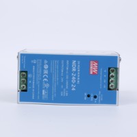 Alimentation électrique Meanwell, alimentation électrique sur rail DIN, NDR-240-24 24V 10A