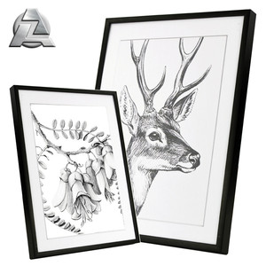 A1 A2 A3 A4 Đen Lớn Ép Đùn Nhôm Mỏng Khung Ảnh Kim Loại - Product Image 1