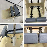 Kursi Pilates Wunda Double Pedal Maple, Mesin Latihan Seluruh Tubuh, Alas Kayu Halus, Peralatan Kebugaran Canggih untuk Studio