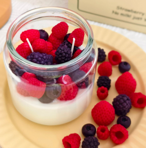 Bougie artisanale à l'arôme <span class=keywords><strong>de</strong></span> fraise au <span class=keywords><strong>yaourt</strong></span> pour souvenir, bougie <span class=keywords><strong>en</strong></span> <span class=keywords><strong>verre</strong></span> scellé <span class=keywords><strong>avec</strong></span> couvercle, vente <span class=keywords><strong>en</strong></span> gros - Product Image 5